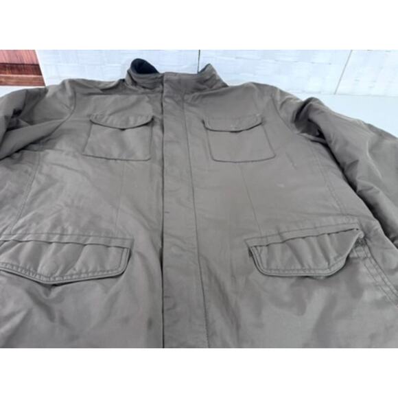 "TOMMY BAHAMA" Men's Wool Lined Coat,Size XLT, Field Jacket, Front Pockets,Green - Picture 4 of 16